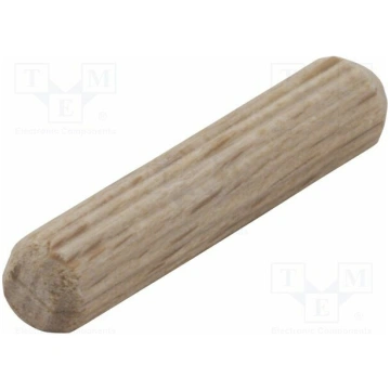 Assembly stud; wood (beech); Ø: 6mm; L: 30mm; 50pc