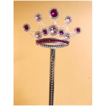 Fejas Princeses sudraba kronītis ar dimantiem zizl