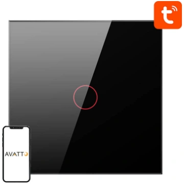 Smart Light Switch ZigBee Avatto ZTS02-EU-B1 1 Way