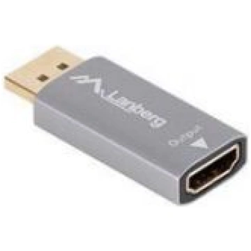 Lanberg Displayport M ->HDMI F Adapter 4K, Silver