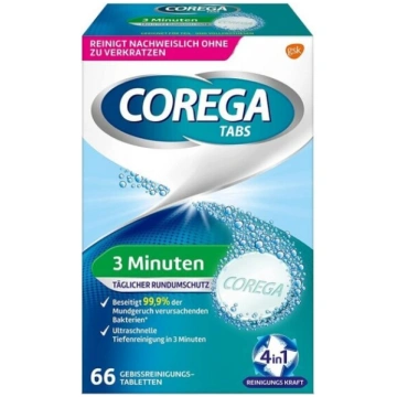 Tīrīšanas tabletes protēzēm Corega, 66 gab