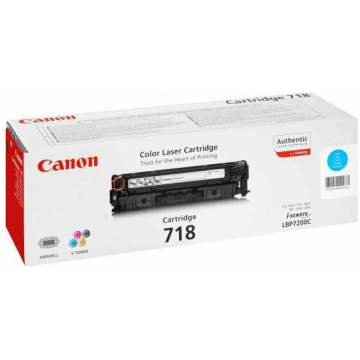 Toner Canon CRG-718 Cyan Oryginał (2661B002) | 266