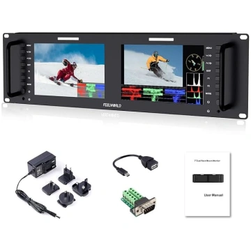 Feelworld D71 Rack Camera Monitor Pro Broadcast Du