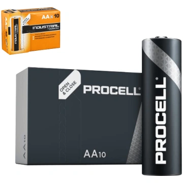 DUR AA/10 baterijas Duracell Industrial PROCELL Al