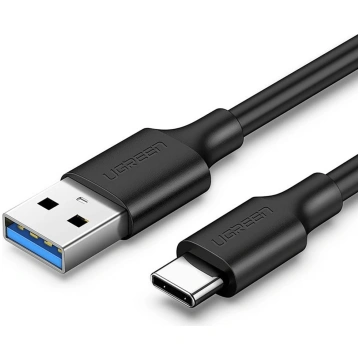 USB-A 3.0 - USB-C 3A 0,5 m kabelis - melns UGREEN 