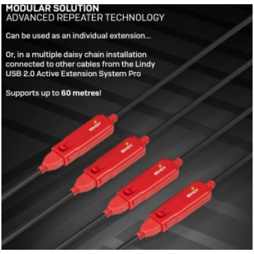 Lindy 12m USB 2.0 Active Extension Pro 1005403