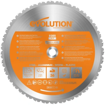 Griešanas disks Evolution EVO-355-MULTI; 355 mm; Z
