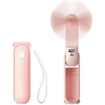 Salokāms USB ventilators ar lukturīti JISULIFE