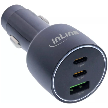 USB automašīnas strāvas adapteris InLine 31502A 2x
