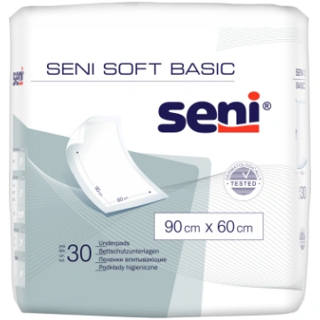 SENI SOFT BASIC absorbējošie paladziņi, 90x60 cm, 