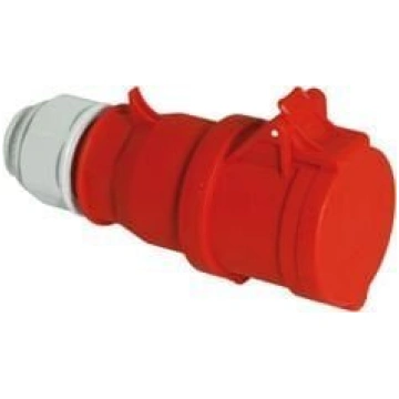 Socket 32a 5p 400v Ip44 Red Quick-connect Nav norā