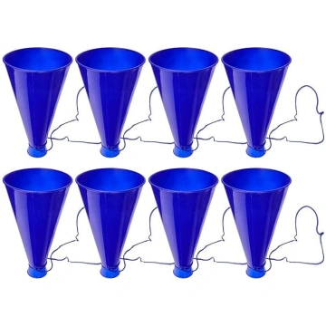 8 gab. daļas Cheer megafons Zils Skaļš plastmasas 