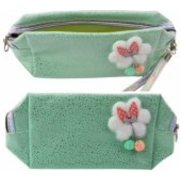 LEAN Pencil Case Cosmetic Bag Bow Shimmering Parti