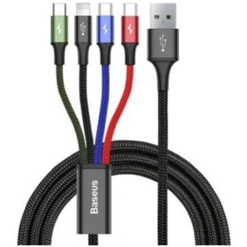 Baseus cable USB 4in1 Lightning / 2x USB Type C / 