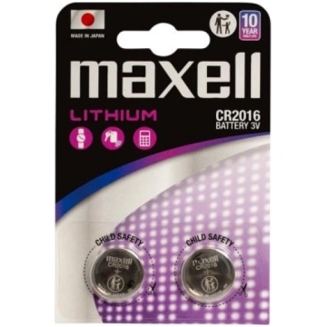 MAXELL Lithium battery LITHIUM CR2016 2 pcs. 3V MA