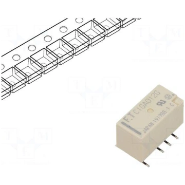 Relay: electromagnetic | DPDT | Ucoil: 12VDC | 0.3