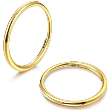 MILACOLATO G23 Titanium Hoop Earrings sievietēm vī