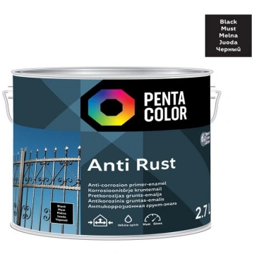 Pentacolor ANTICOR PAINT ANTI-RUST BLACK 2.7L | 20