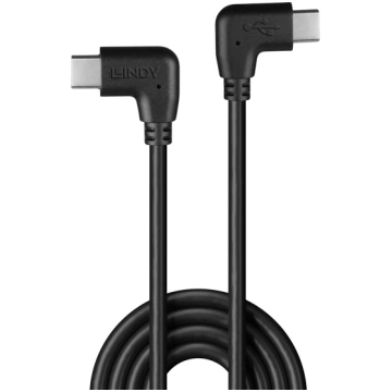 Lindy USB 2.0 tips C uz C 2 x 90° Right Angle savi