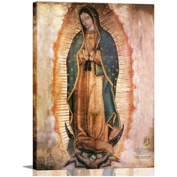 Mexico Our Lady of Guadalupe Portrait Canvas Wall 