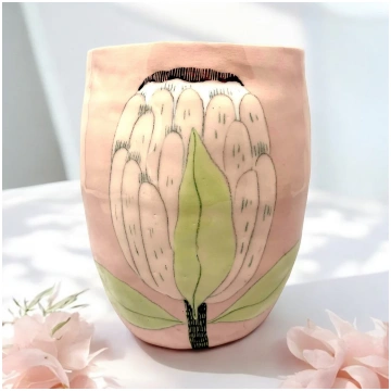 Gemma Orkin Ceramic Pot - Protea Gemma Orkin Ceram