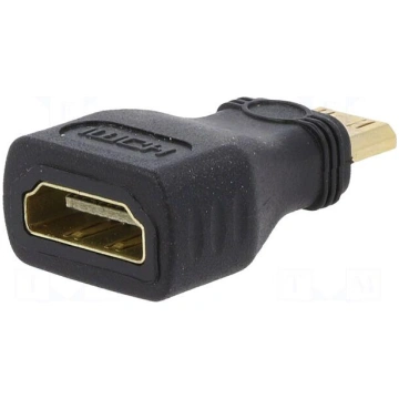 Adapter | HDMI socket,mini HDMI plug | black GEMBI