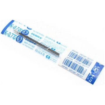 Lodīšu serdenis ZEBRA K 0.7mm zila tinte