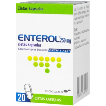 ENTEROL 250mg cietās kapsulas N20