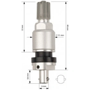 Autel press-in TPMS ventīlis silver