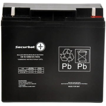 PowerBat Akumulator AGM SECURBAT 12V 18Ah SECURBAT