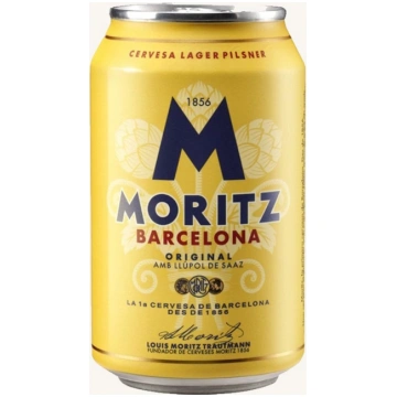 Moritz Original Barcelona beer (lager pilsner), ca