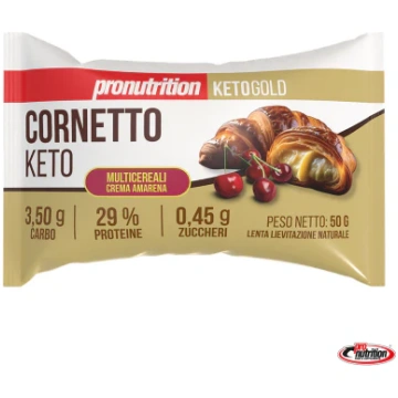 Cornetto Keto Multicereali Crema Amarena 50 g Pro 