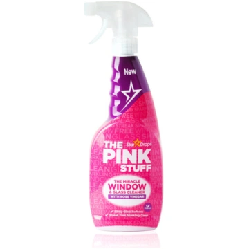 Stiklu tīrīšanas līdzeklis ar rožu etiķi The Pink 