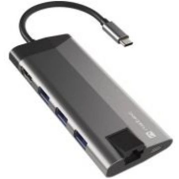 Natec | USB-C Multiport Adapter | NMP-1690 | Grey 