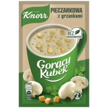 Šampinjonu krēmzupa KNORR ar grauzdiņiem 15g