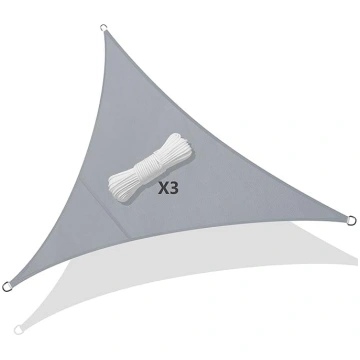 VOUNOT® Sonnensegel Dreieckig inkl. Befestigungsse