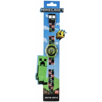 MINECRAFT Digitālais rokas pulkstenis, zaļš PEERS 