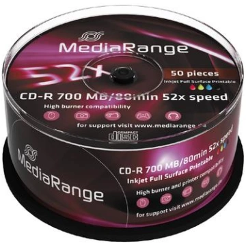 MediaRange CD-R 700 MB (52x, 50-pack, printable) M