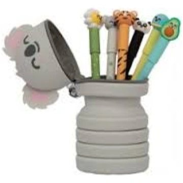 SET DI 6 PENNE + ASTUCCIO IN SILICONE KOALA
