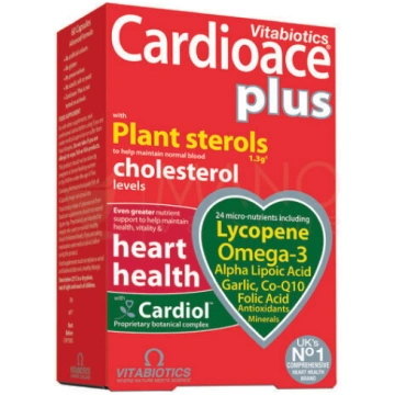 Uztura bagātinātājs Cardioace Plus caps.N60 Vitabi