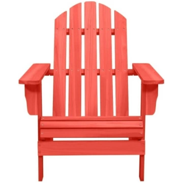 Garden Adirondack krēsls, sarkans, Raudona vidaXL