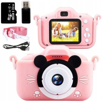 Digitālā fotokamera Digitālā kamera bērniem + 32GB