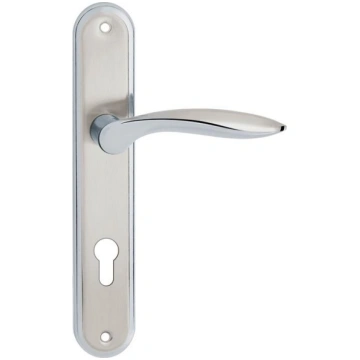 VB85C DOOR HANDLE BLANKA 85MM CYL SAT CP VB85C (59