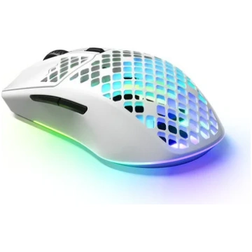 Bezvadu spēļu pele Steelseries Aerox 3, balta krās
