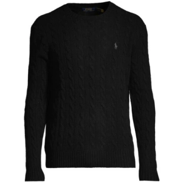 Polo Ralph Lauren pīnīšu raksta džemperis no kašmi