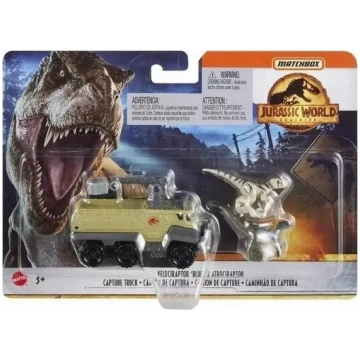 Rotaļu transportieris ar velociraptoru MATTEL Matc