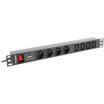 Lanberg Power strip Rack PDU (1u,10a,8x 230v,2m) p