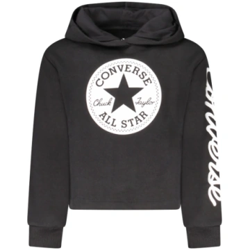 CONVERSE Meiteņu kapuce, melna
