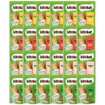 KITEKAT Mix garšām mērces 24x85 g pieaugušiem kaķi
