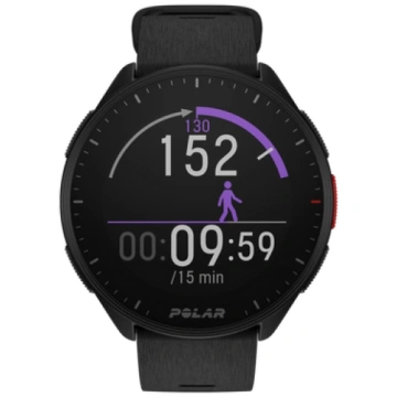 Viedais pulkstenis Polar Pacer, melns krās